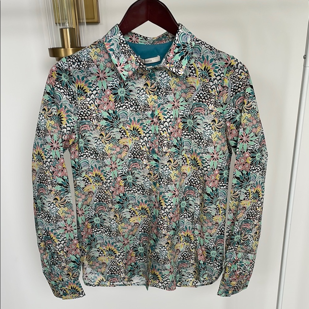 Floral Long Sleeve Button-Up Shirt